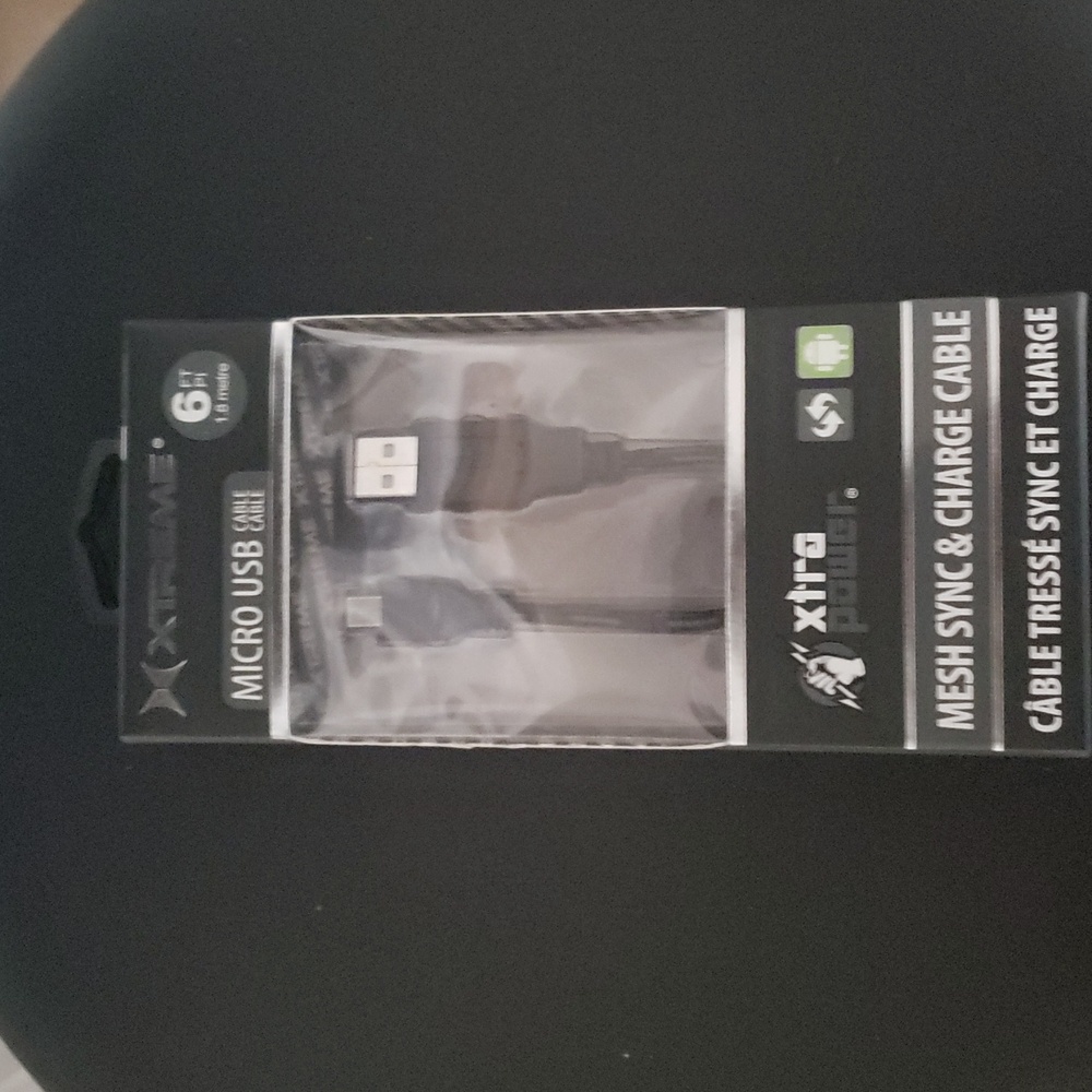 NWOT micro USB cable 6ft